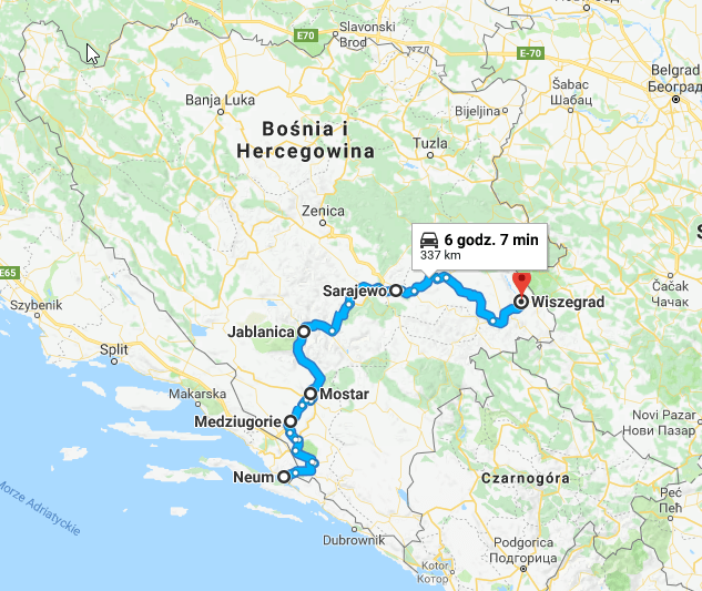 2018-08-11 21_46_27-Neum, Bośnia i Hercegowina do Wiszegrad, Bośnia i Hercegowina – Mapy Google.png